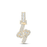 1/2CTW-DIA HEART CUFF PENDANT